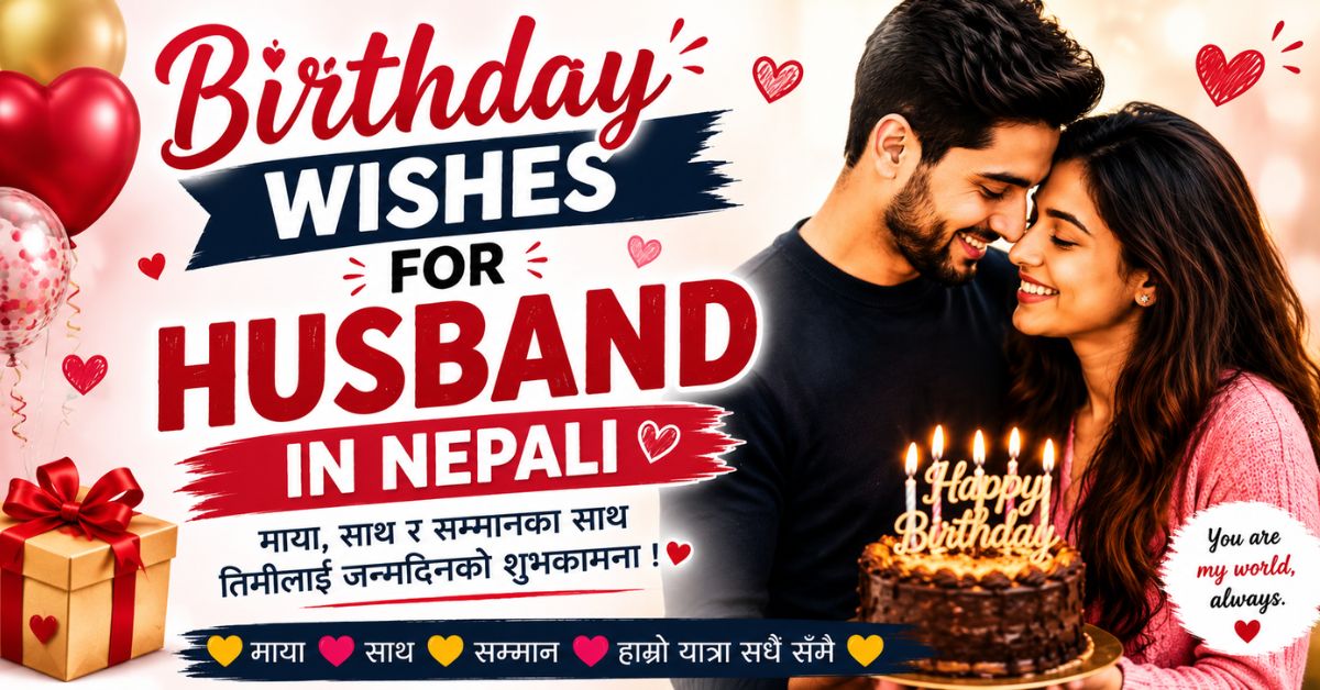 20+ Birthday Wishes For Husband In Nepali 