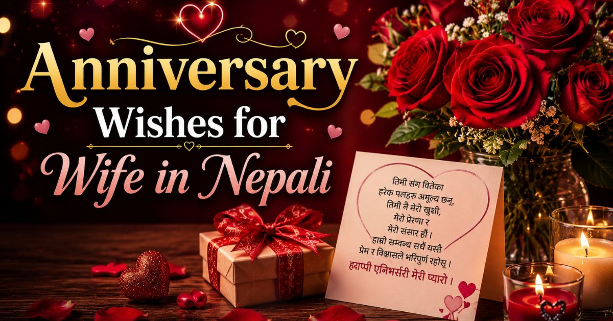 50+ Anniversary Wishes for Wife in Nepali